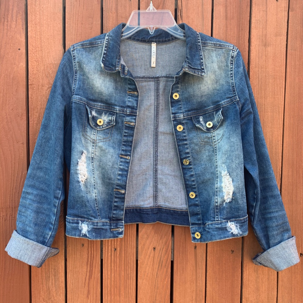 Blue Cotton Denim Jacket